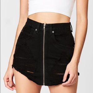 LF CARMAR Black Beatrice Denim Skirt